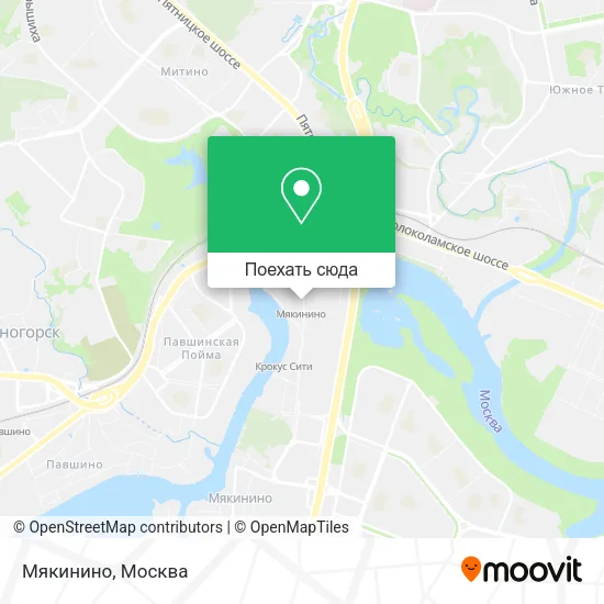 Карта Мякинино
