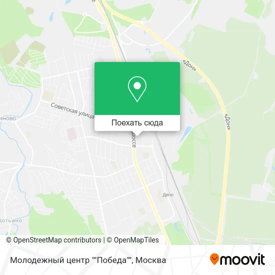 Карта Молодежный центр ""Победа""