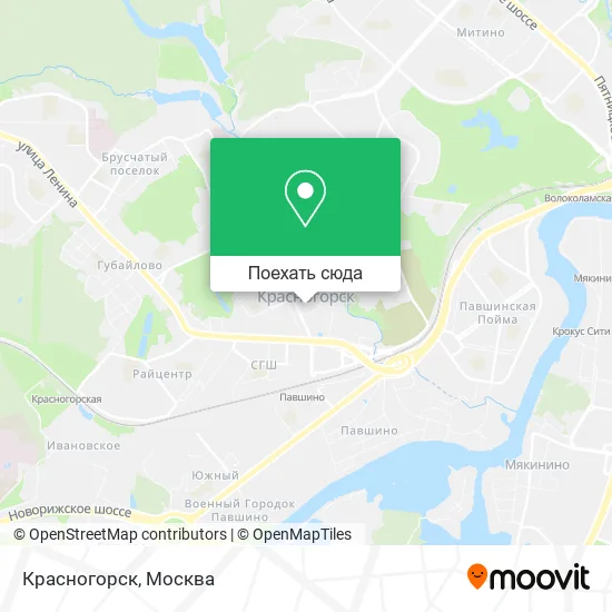 Карта Красногорск