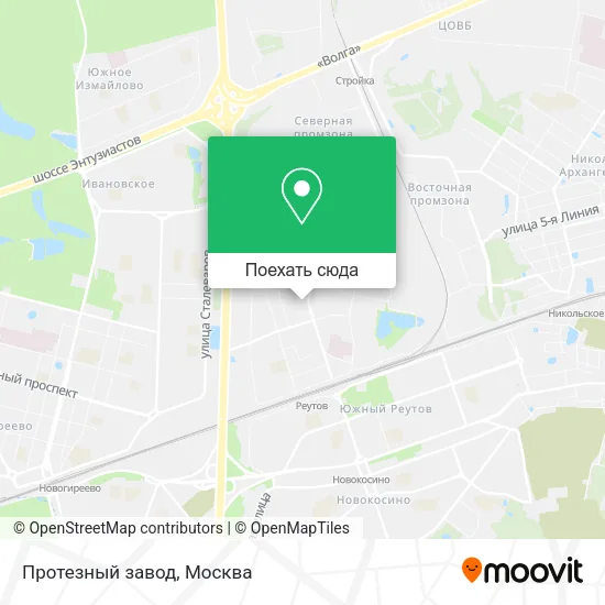 Карта Протезный завод