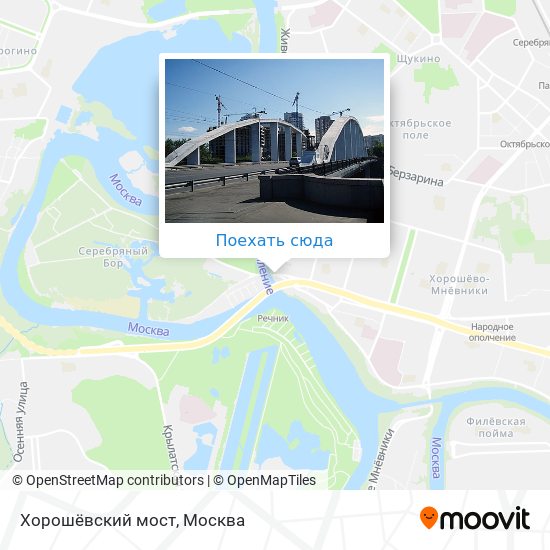 Карта Хорошёвский мост