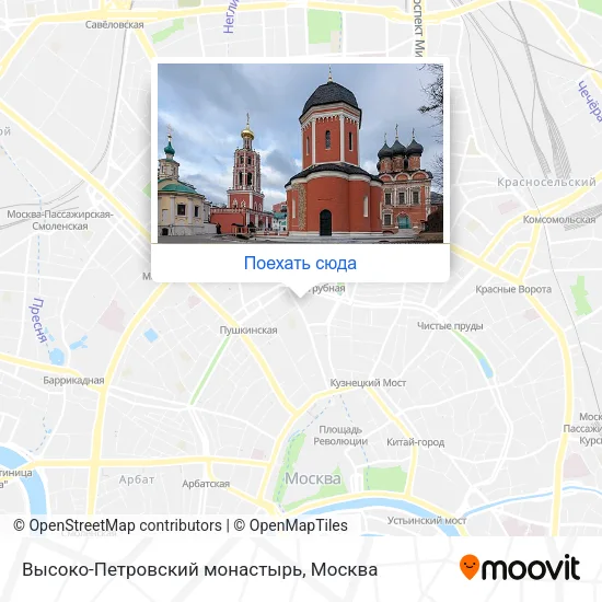 Карта Высоко-Петровский монастырь