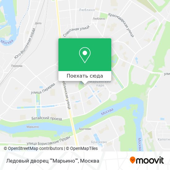 Карта Ледовый дворец ""Марьино""