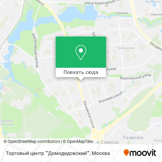 Карта Торговый центр ""Домодедовский""