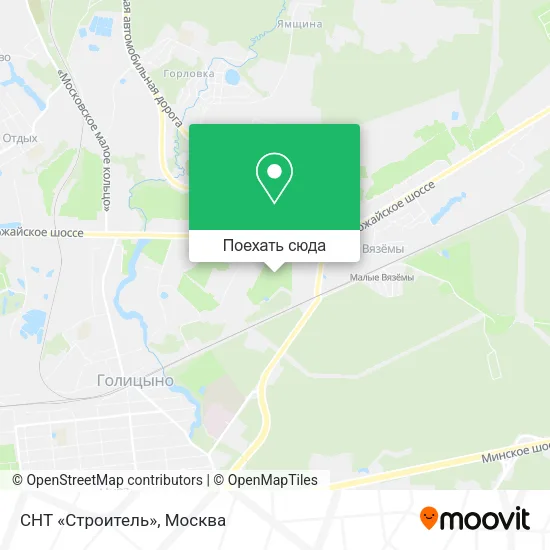 Карта СНТ «Строитель»
