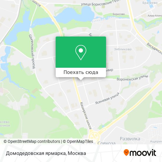 Карта москвы орехово борисово