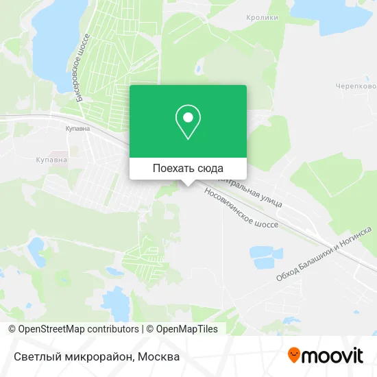 Карта Светлый микрорайон