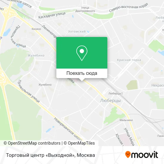 Карта Торговый центр «Выходной»