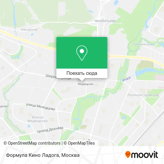 Карта Формула Кино Ладога