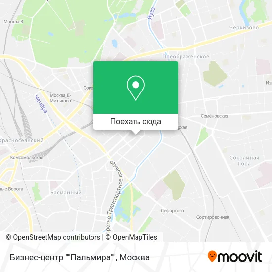 Карта Бизнес-центр ""Пальмира""