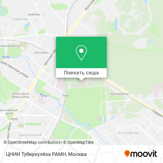 Карта ЦНИИ Туберкулёза РАМН