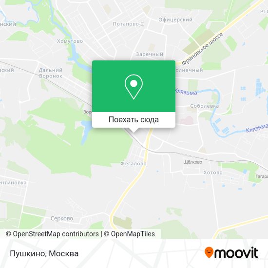 Карта Пушкино