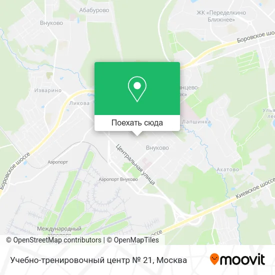 Карта Учебно-тренировочный центр № 21
