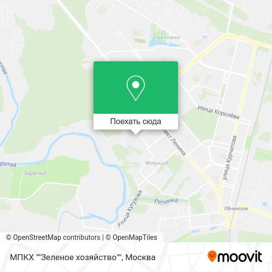 Карта МПКХ ""Зеленое хозяйство""