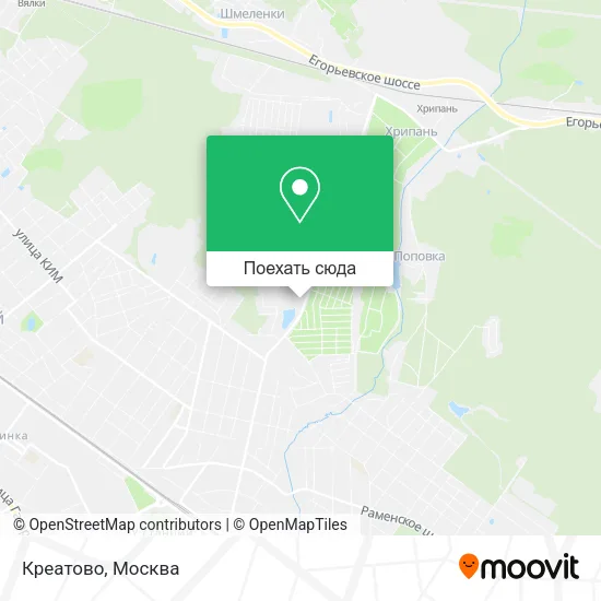 Карта Креатово