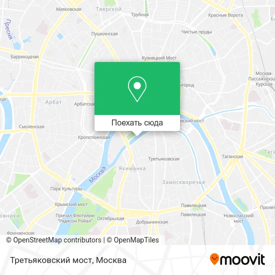 Карта Третьяковский мост