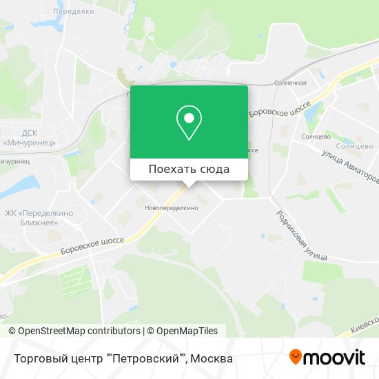Карта Торговый центр ""Петровский""