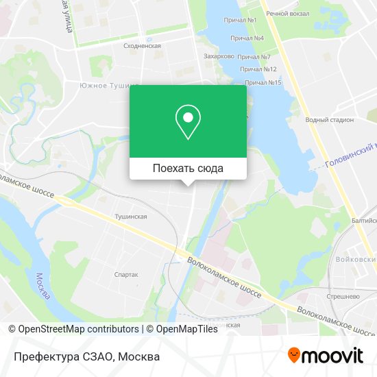 Карта Префектура СЗАО