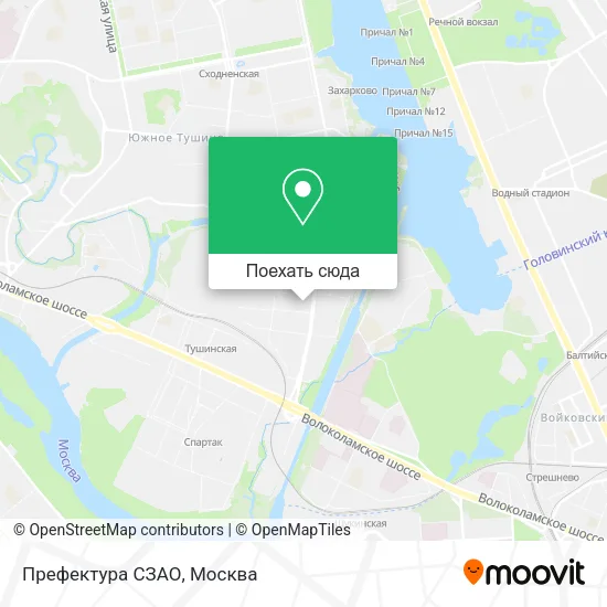 Карта Префектура СЗАО