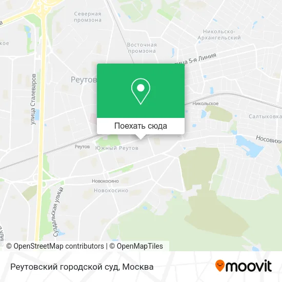 Карта Реутовский городской суд