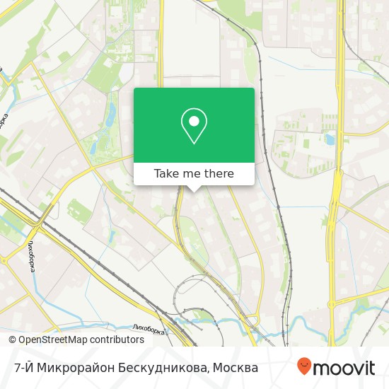 Карта 7-Й Микрорайон Бескудникова