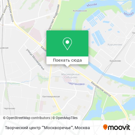 Карта Творческий центр ""Москворечье""