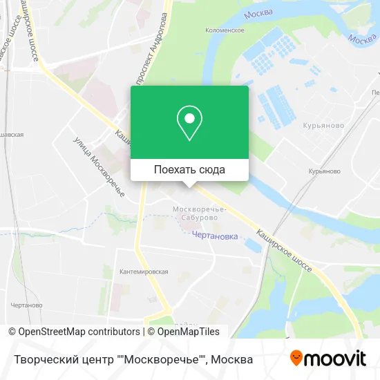 Карта Творческий центр ""Москворечье""