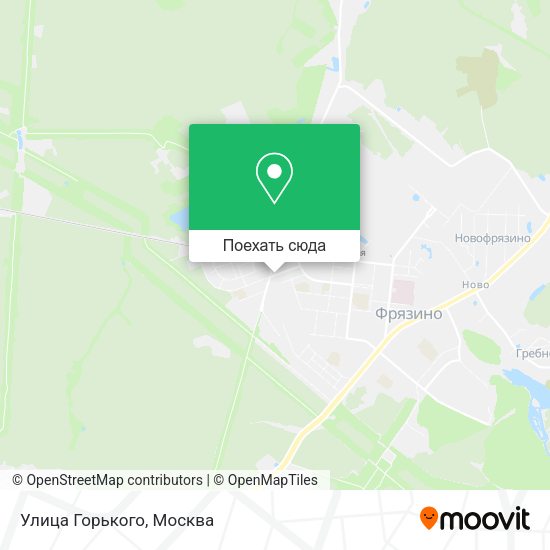 Карта Улица Горького