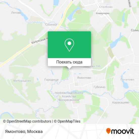 Карта Ямонтово
