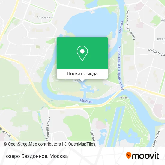 Карта озеро Бездонное