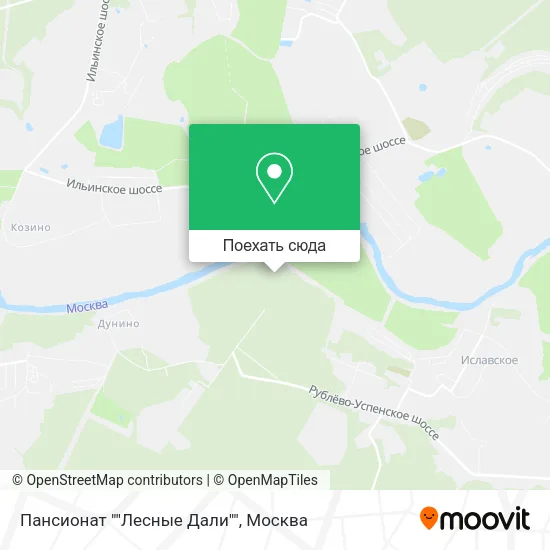 Карта Пансионат ""Лесные Дали""