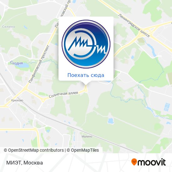 Карта МИЭТ