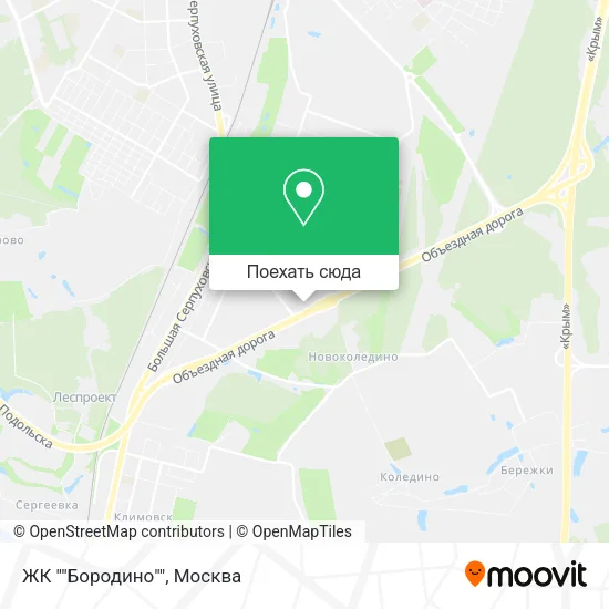 Карта ЖК ""Бородино""
