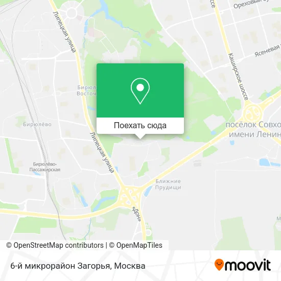 Карта 6-й микрорайон Загорья