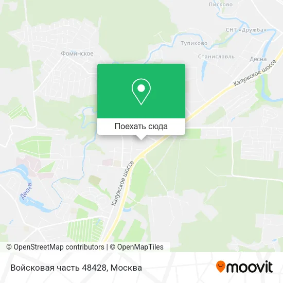 Карта Войсковая часть 48428