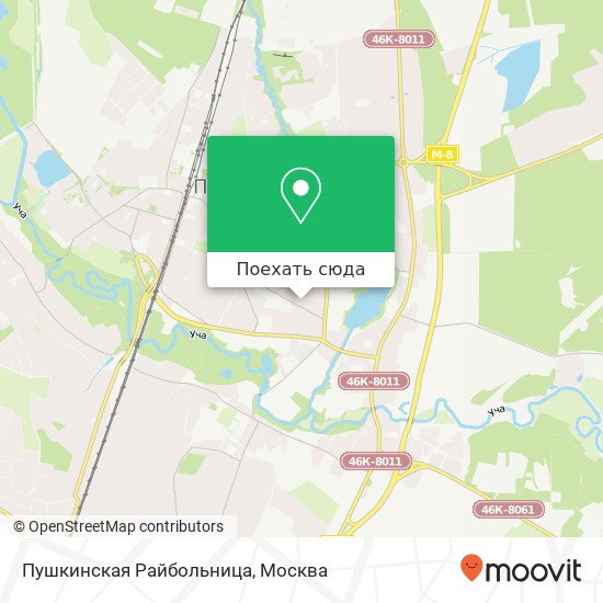 Карта Пушкинская Райбольница