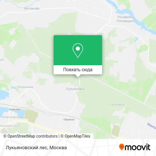Карта Лукьяновский лес