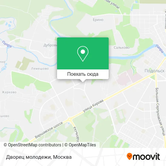 Карта Дворец молодежи