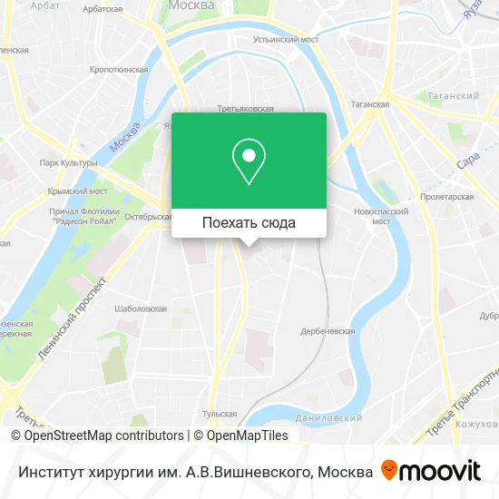 Карта Институт хирургии им. А.В.Вишневского