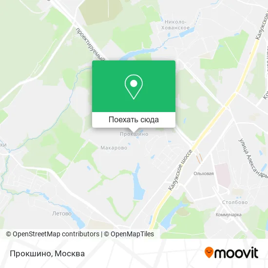 Карта Прокшино