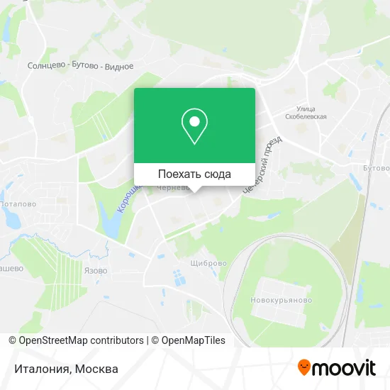 Карта Италония
