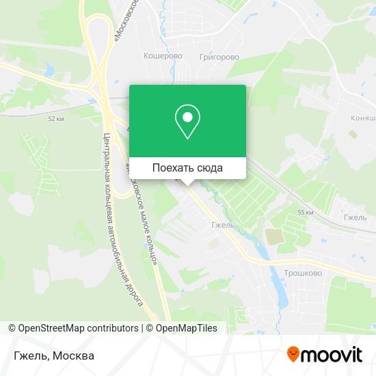 Карта Гжель