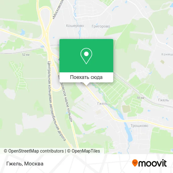 Карта Гжель