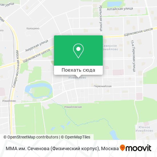 Карта ММА им. Сеченова (Физический корпус)