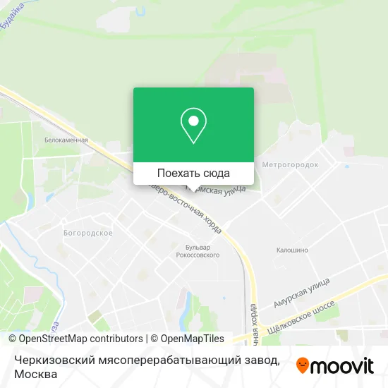 Карта Черкизовский мясоперерабатывающий завод