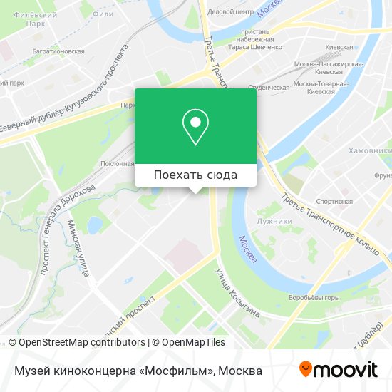 Карта Музей киноконцерна «Мосфильм»