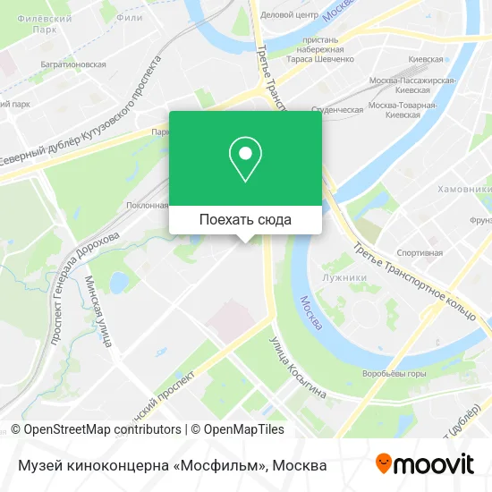 Карта Музей киноконцерна «Мосфильм»
