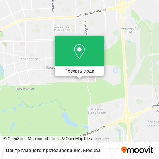 Карта Центр глазного протезирования
