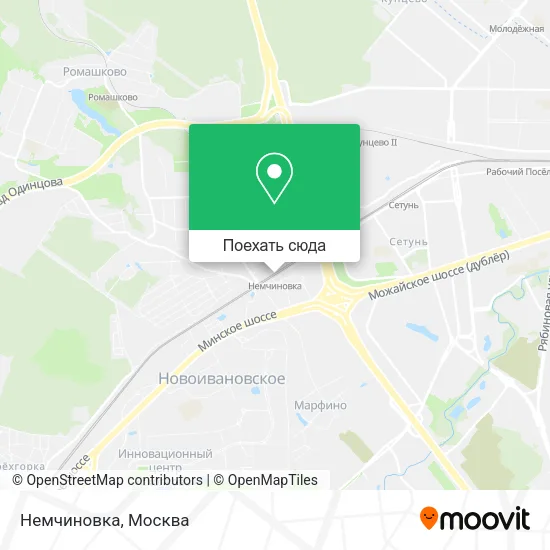 Карта Немчиновка
