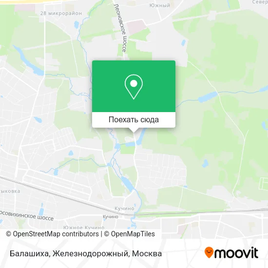 Карта Балашиха, Железнодорожный